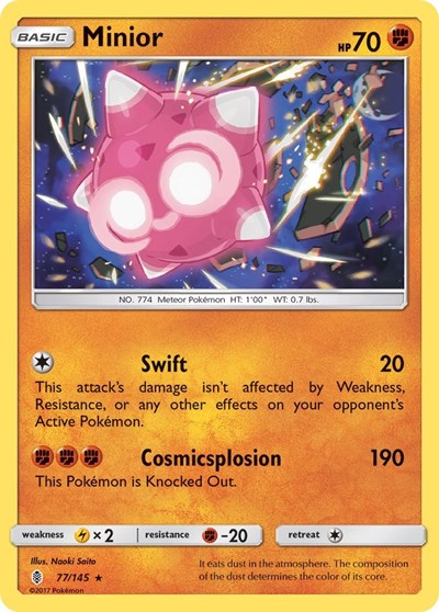 Minior (SM - Guardians Rising) Near Mint Holofoil
