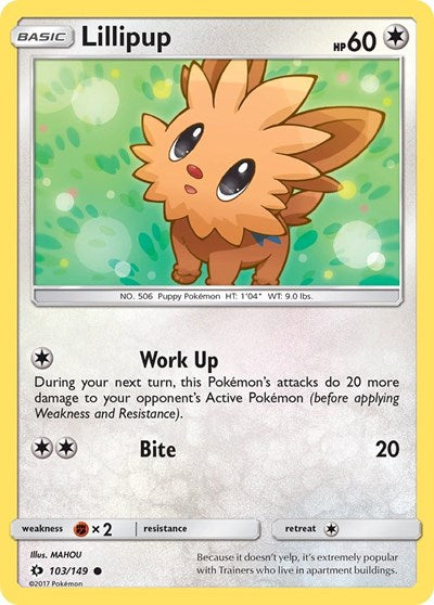 Lillipup (SM Base Set) Near Mint