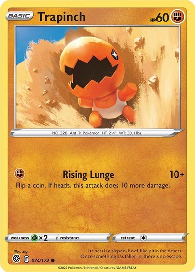 Trapinch (SWSH09: Brilliant Stars) Near Mint Reverse Holofoil