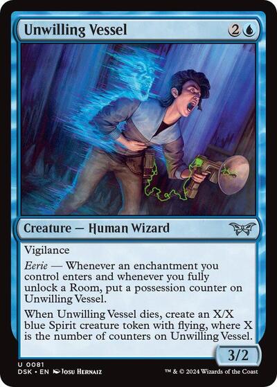 Unwilling Vessel (Duskmourn: House of Horror) Near Mint Foil