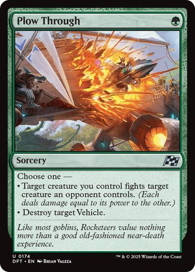 Plow Through (Aetherdrift) Near Mint Foil