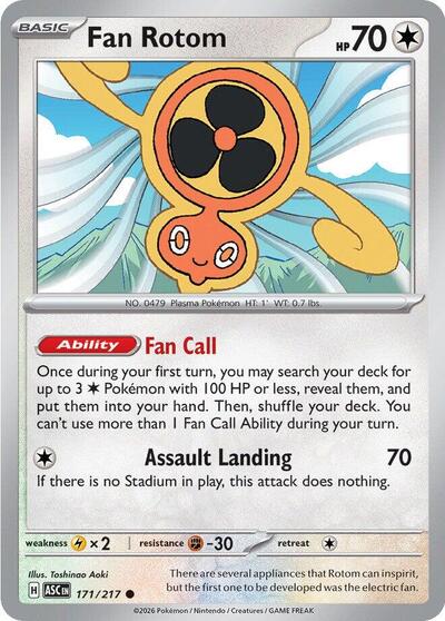 Fan Rotom - 171 (ME: Ascended Heroes) Near Mint