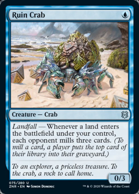 Ruin Crab (Zendikar Rising) Light Play Foil