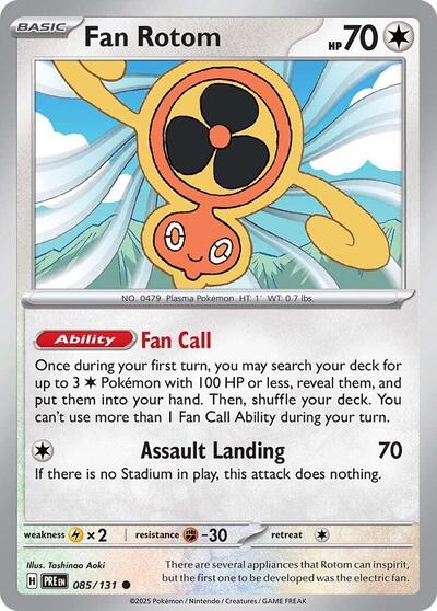 Fan Rotom (SV: Prismatic Evolutions) Near Mint Reverse Holofoil