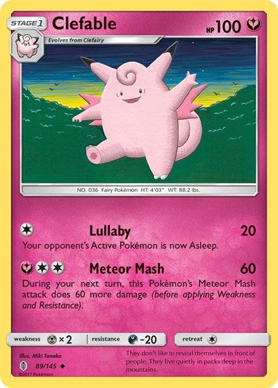Clefable (SM - Guardians Rising) Near Mint