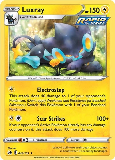 Luxray (43) (Crown Zenith) Near Mint