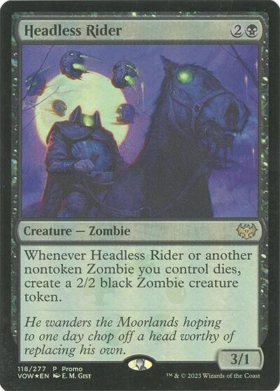Headless Rider (Promos: Media) Near Mint Foil