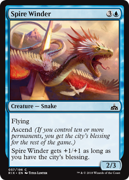 Spire Winder (Rivals of Ixalan) Light Play Foil