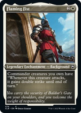 Flaming Fist (Etched Foil) (Commander Legends: Battle for Baldur's Gate) Light Play Foil