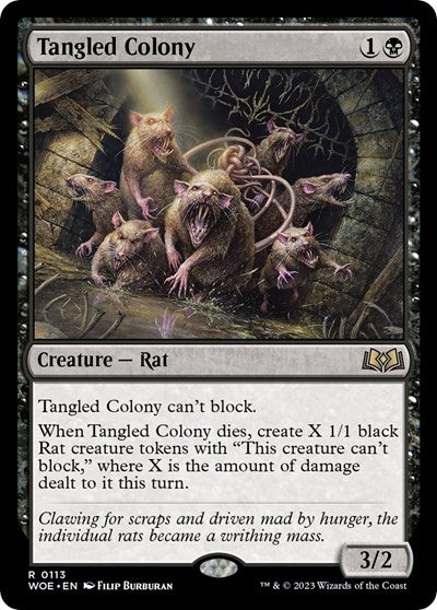Tangled Colony (Wilds of Eldraine) Near Mint Foil