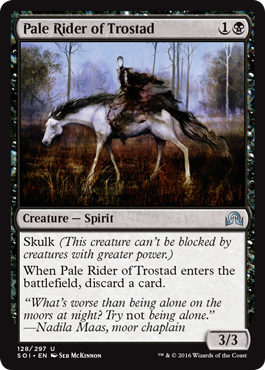 Pale Rider of Trostad (Shadows Over Innistrad) Light Play Foil