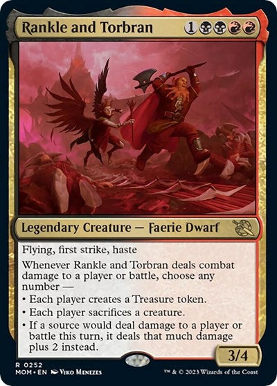 Rankle and Torbran (March of the Machine) Light Play Foil