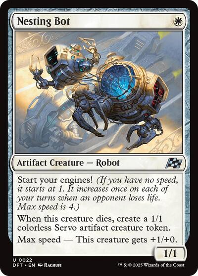 Nesting Bot (Aetherdrift) Light Play Foil