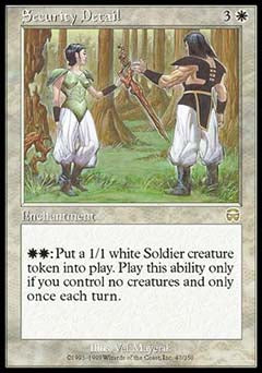 Security Detail (Mercadian Masques) Light Play