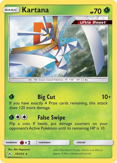 Kartana (SM - Unbroken Bonds) Near Mint Reverse Holofoil
