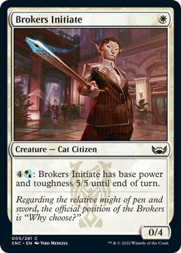 Brokers Initiate (Streets of New Capenna) Light Play Foil