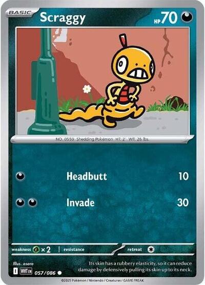 Scraggy (SV: White Flare) Near Mint