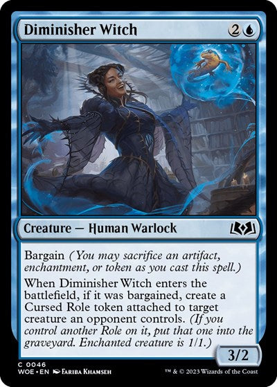 Diminisher Witch (Wilds of Eldraine) Near Mint Foil