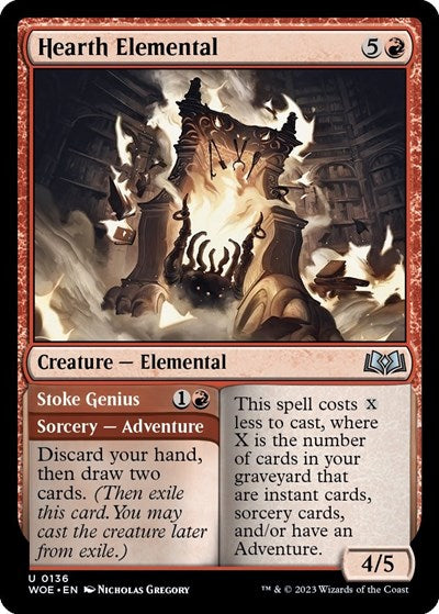 Hearth Elemental (Wilds of Eldraine) Near Mint Foil