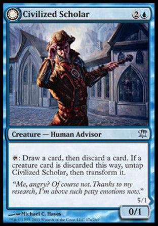 Civilized Scholar (Homicidal Brute) (Innistrad) Light Play Foil