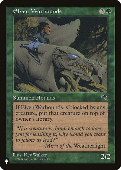 Elven Warhounds (The List) Light Play