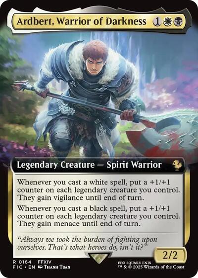 Ardbert, Warrior of Darkness (Extended Art) (Commander: FINAL FANTASY) Near Mint