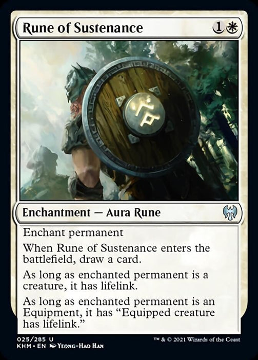 Rune of Sustenance (Kaldheim) Light Play