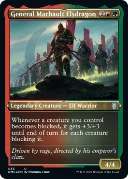 General Marhault Elsdragon (Foil Etched) (Commander: Dominaria United) Light Play Foil