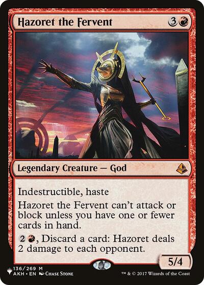 Hazoret the Fervent (The List) Near Mint