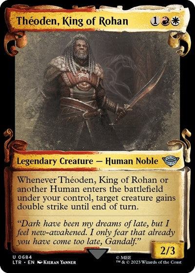 Theoden, King of Rohan (Showcase Scrolls) (Universes Beyond: The Lord of the Rings: Tales of Middle-earth) Light Play