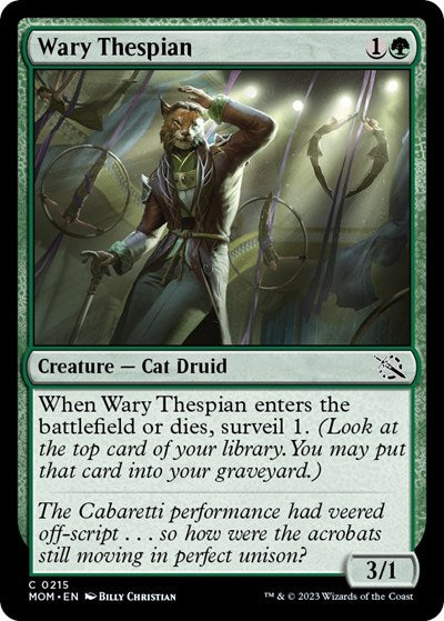 Wary Thespian (March of the Machine) Light Play Foil