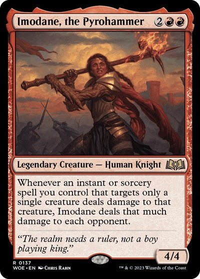 Imodane, the Pyrohammer (Wilds of Eldraine) Near Mint Foil