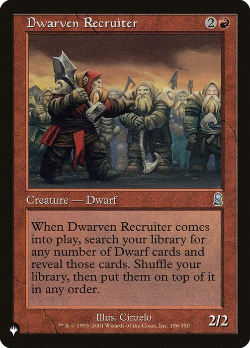 Dwarven Recruiter (The List) Light Play