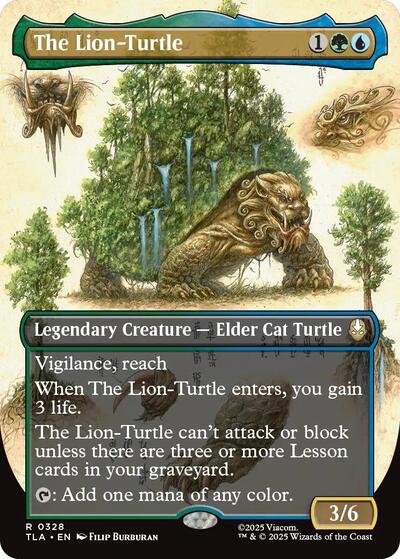 The Lion-Turtle (Borderless) (Avatar: The Last Airbender) Near Mint