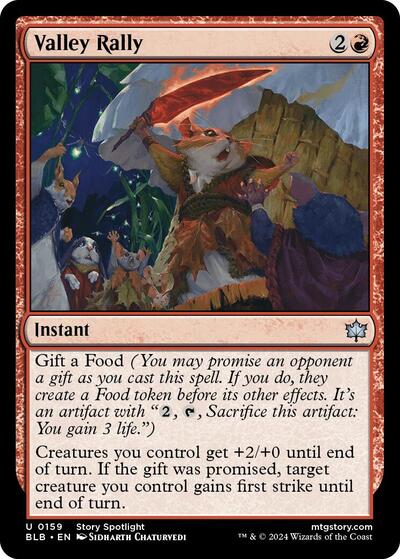 Valley Rally (Bloomburrow) Near Mint Foil