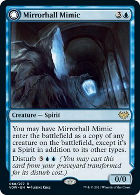 Mirrorhall Mimic / Ghastly Mimicry (Innistrad: Crimson Vow) Light Play