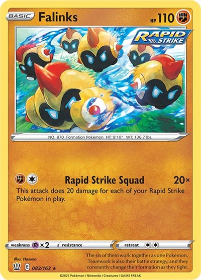 Falinks (SWSH05: Battle Styles) Near Mint Reverse Holofoil
