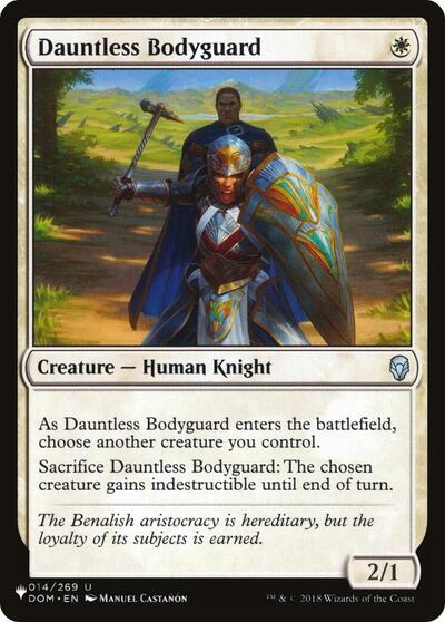 Dauntless Bodyguard (The List) Near Mint