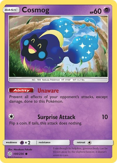 Cosmog - 100 (SM - Cosmic Eclipse) Near Mint