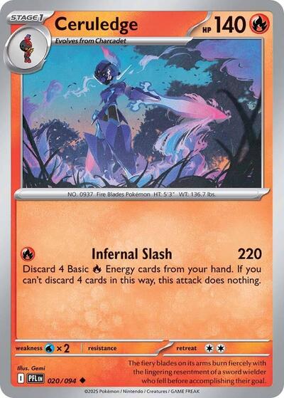 Ceruledge (ME02: Phantasmal Flames) Near Mint Reverse Holofoil