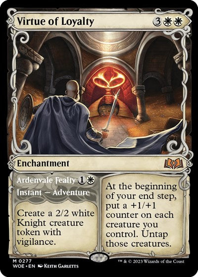 Virtue of Loyalty (Showcase) (Wilds of Eldraine) Near Mint
