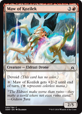 Maw of Kozilek (Oath of the Gatewatch) Light Play Foil