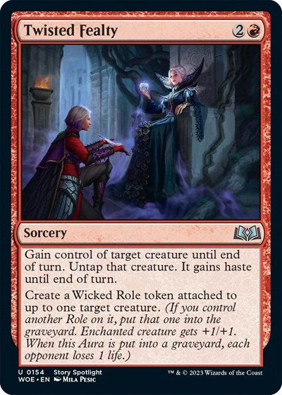 Twisted Fealty (Wilds of Eldraine) Light Play