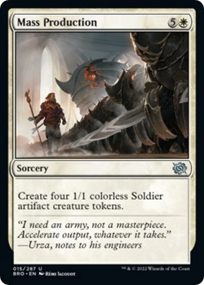 Mass Production (The Brothers' War) Near Mint Foil