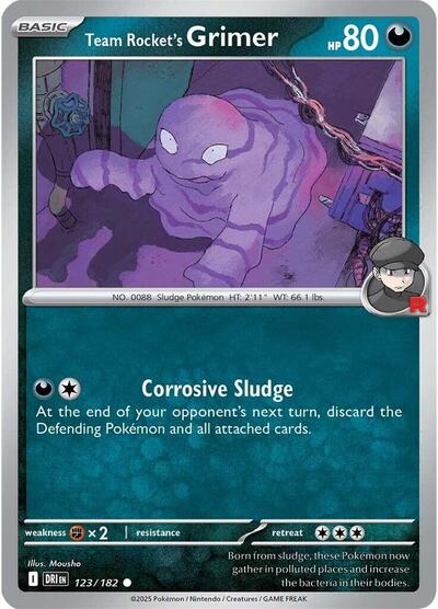 Team Rocket's Grimer (SV10: Destined Rivals) Near Mint Reverse Holofoil