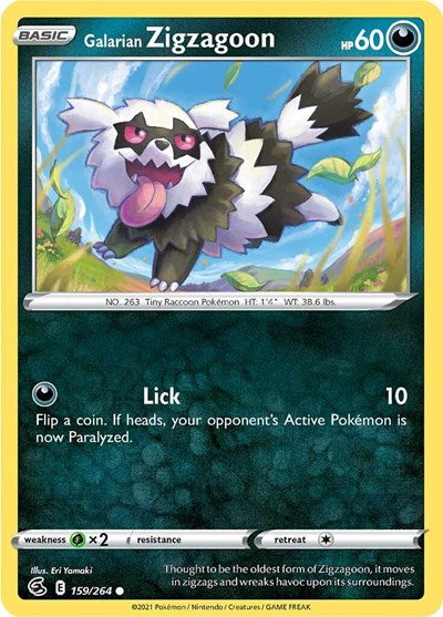 Galarian Zigzagoon (SWSH08: Fusion Strike) Near Mint