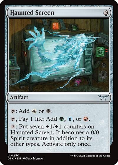Haunted Screen (Duskmourn: House of Horror) Near Mint