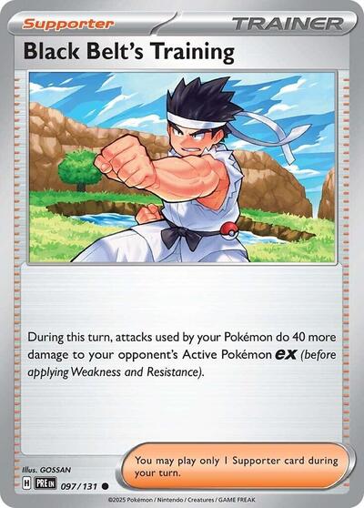Black Belt's Training - 097 (SV: Prismatic Evolutions) Near Mint Reverse Holofoil