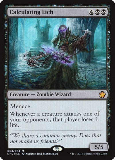 Calculating Lich (Magic Game Night 2019) Near Mint Foil