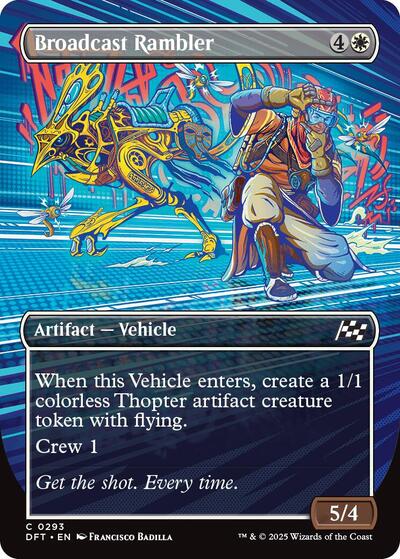 Broadcast Rambler (Borderless) (Aetherdrift) Near Mint Foil
